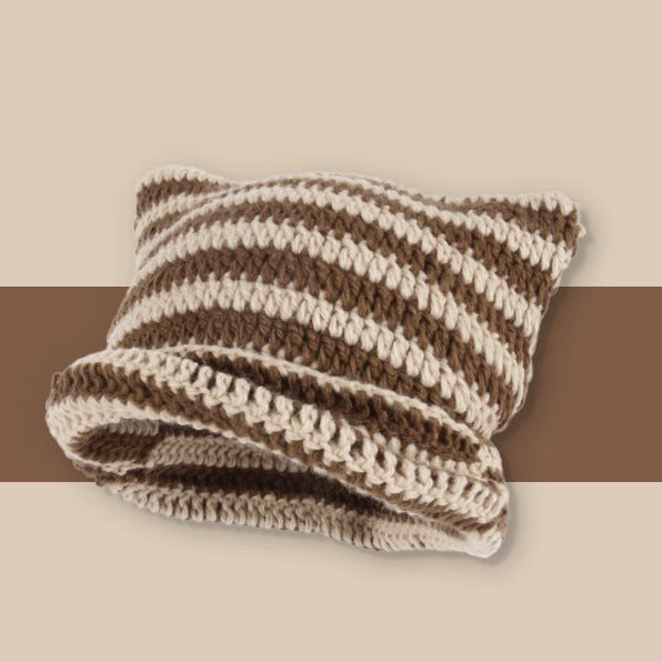 Cat Ears Knitted Winter Hat