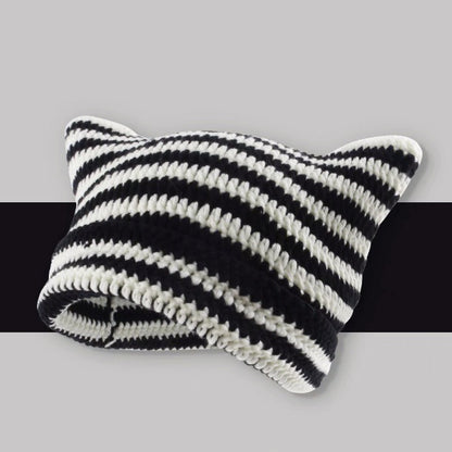 Cat Ears Knitted Winter Hat