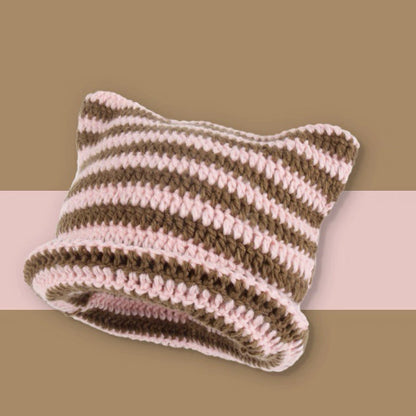 Cat Ears Knitted Winter Hat