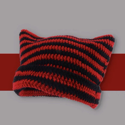 Cat Ears Knitted Winter Hat
