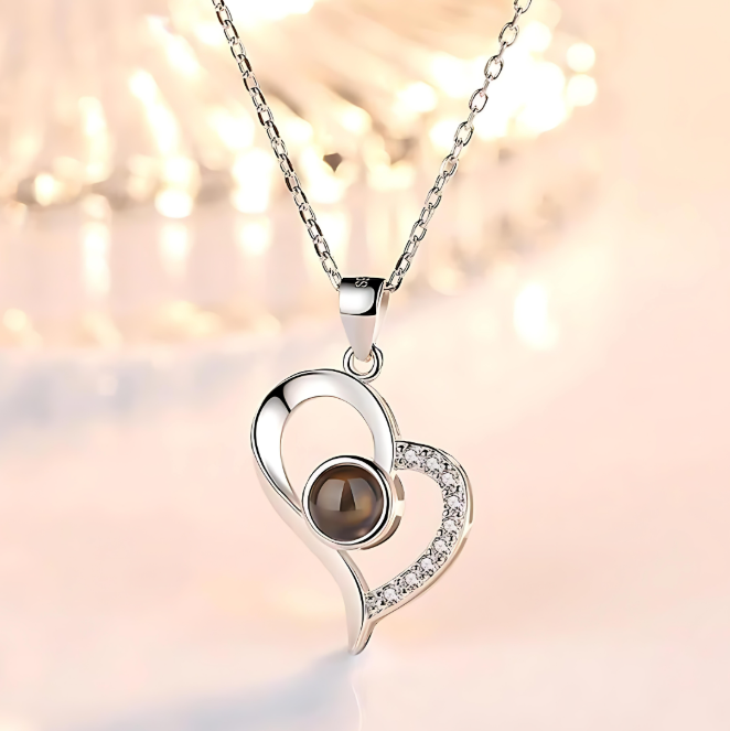 Heart Shaped Necklace with Gift Box
